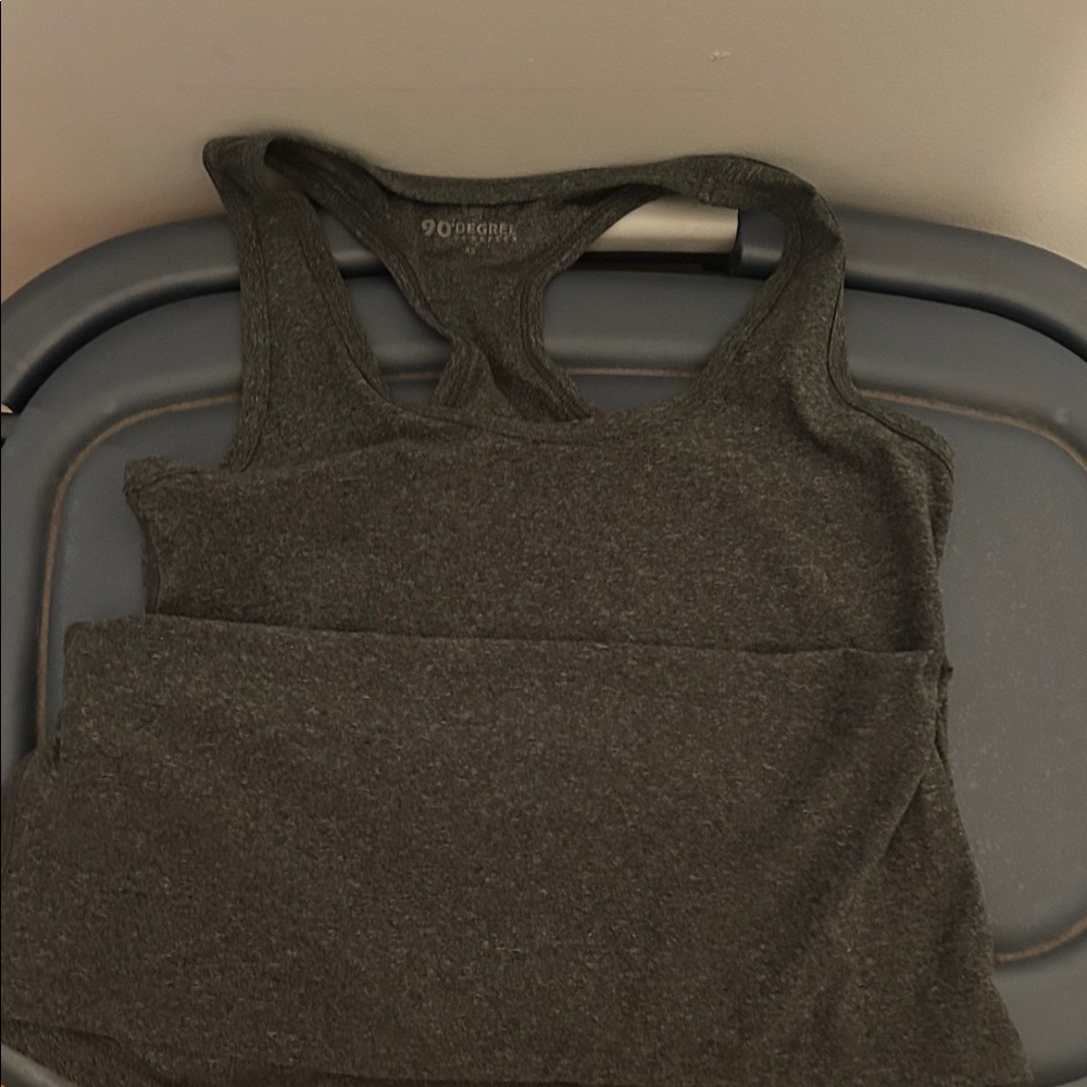 90 Degree By Reflex Charcoal Tank Top